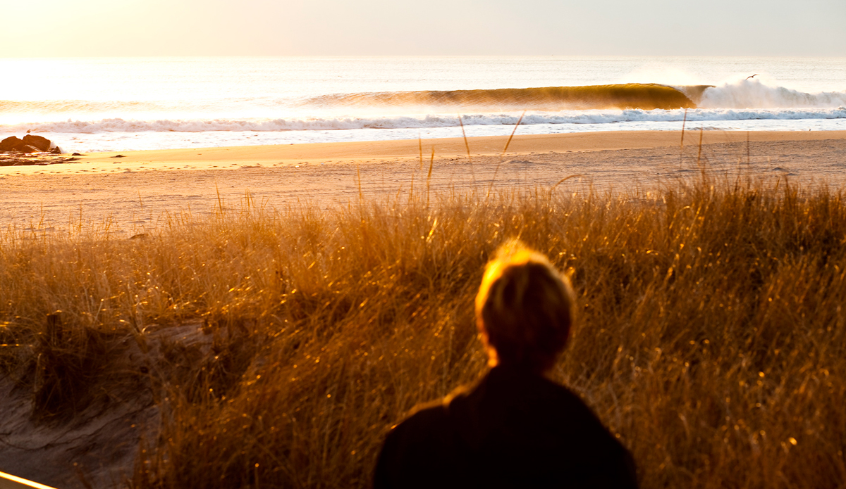 This morning my good friend Brian Pollak drove to Jersey from East New York. He left at 4 a.m. and made it just in time for sunrise. That\'s Gundi in the frame, but this is how we all started our day. Photo: <a href=\"https://www.ryanstruck.com/\"> Ryan Struck</a>