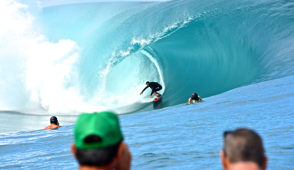 Dylan Longbottom, awesome the last name. He\'s from Australia but living in Bali. Got towed into a lot of great waves for the Point Break 2 movie. Photo: Kenna Colburn