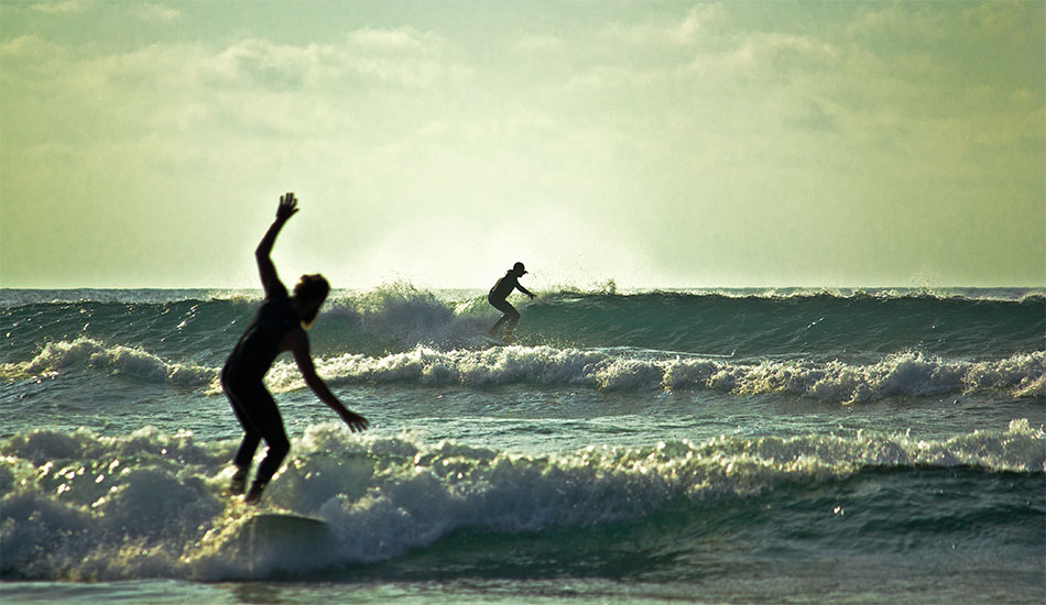 Chris del Moro showing his best side on a free session.