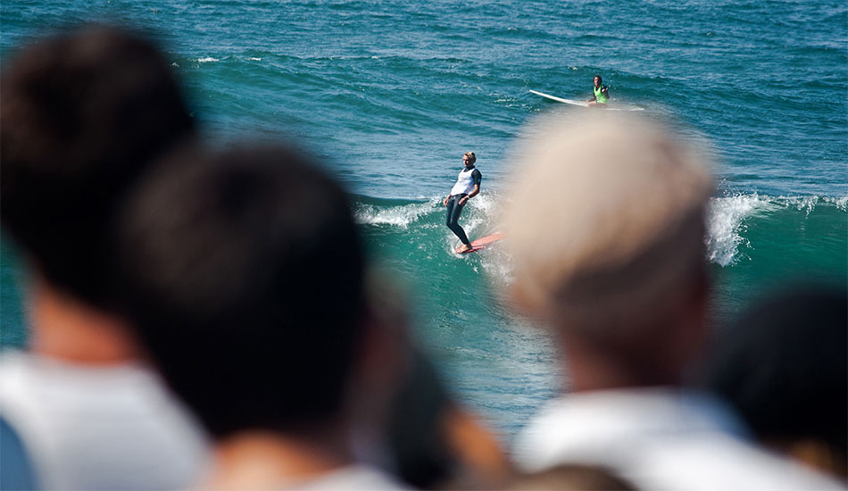Tyler Warren, riding the wave that made him Vans Salinas Duct Tape winner. The view from the crowd was spectacular.