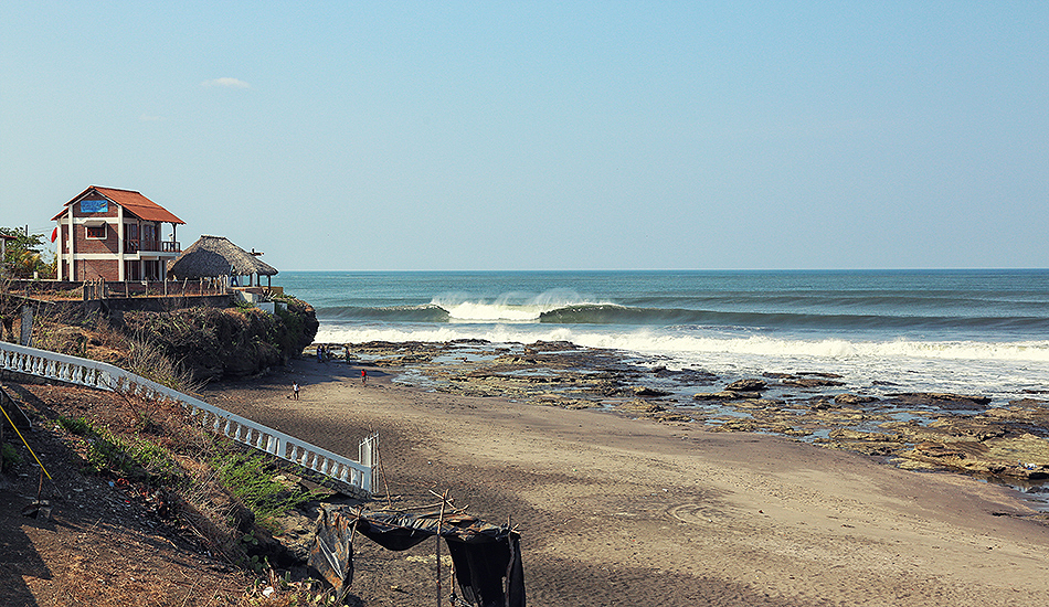 Nice, long-period swell greeted by offshores every morning. Photo: Greg Heine