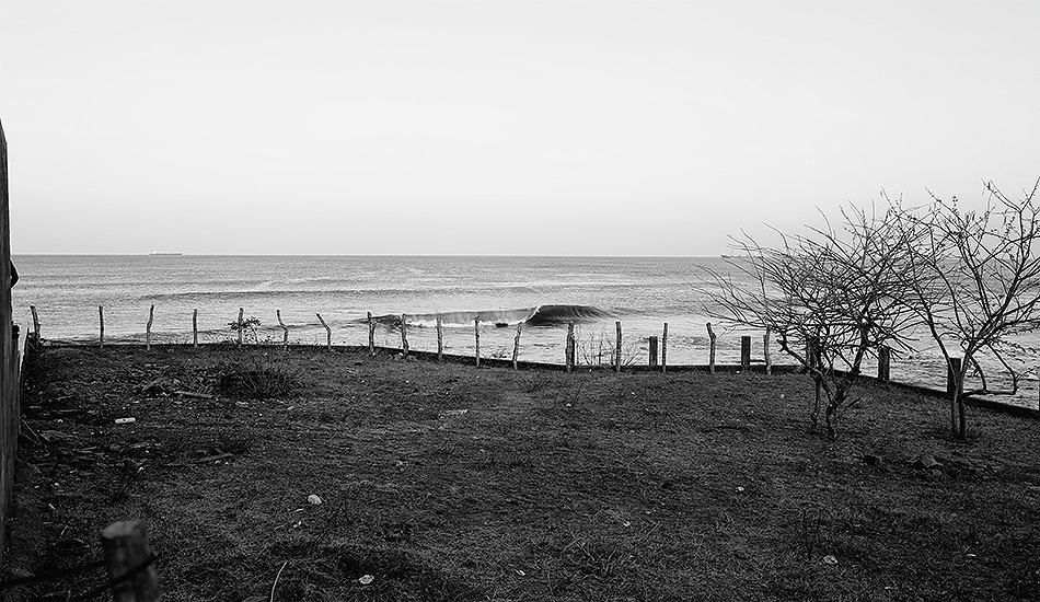 Early morning drainer at the point with nobody out just yet. Photo: Greg Heine