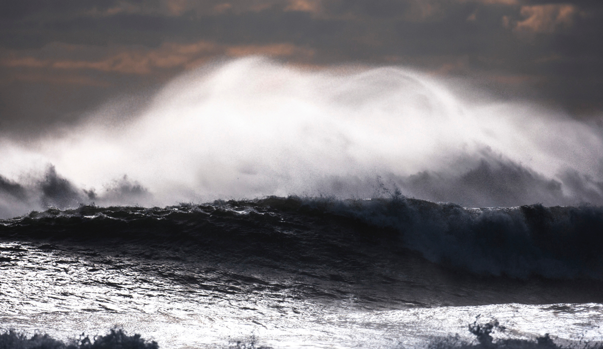 Big, cold, and howling winds. But beautiful, nonetheless. 