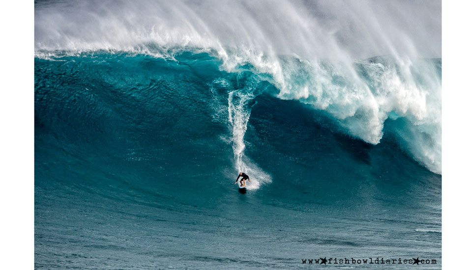 You can bet Shane Dorian has reached cruising speed here. Photo: <a href=\"https://fishbowldiaries.com\">Sofie Louca - Fish Bowl Diaries</a> 