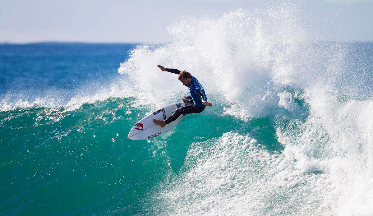 Aritz Aranburu of Spain (pictured) winning  his Round 1 heat at the J-Bay Open in Jeffreys Bay, South Africa on July 10, 2014. Aranburu was in sensational form posting a near perfect 9.03 score to advance directly into Round 3. Lightfoot entered as a wildcard placing second to Kelly Slater in Round 1 before being defeated by ASP World No. 1 Gabriel Medina in Round 2. The J-Bay Open, stop No. 6 of 11 on the 2014 Samsung Galaxy ASP World Championship Tour was called ON today for Round 1. Photo: <a href=\"https://www.aspworldtour.com/\">ASP</a>/<a href=\"https://www.kirstinscholtz.com/\"> Kirstin Scholtz</a>