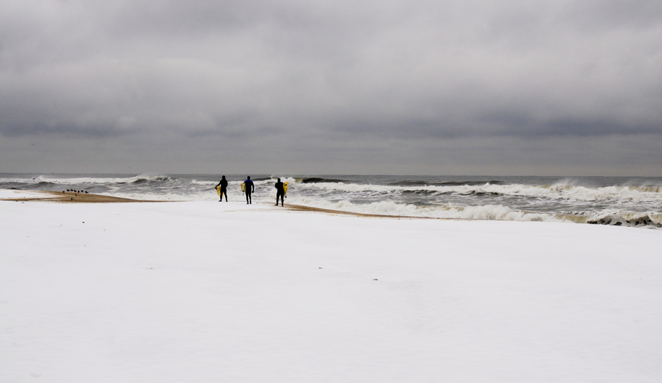 A cold winter day at Gilgo beach. This is my go-to surf break. Usually there\'s something to ride.  Photo: <a href=\"https://www.timelessride.com\">Jim Cook</a>