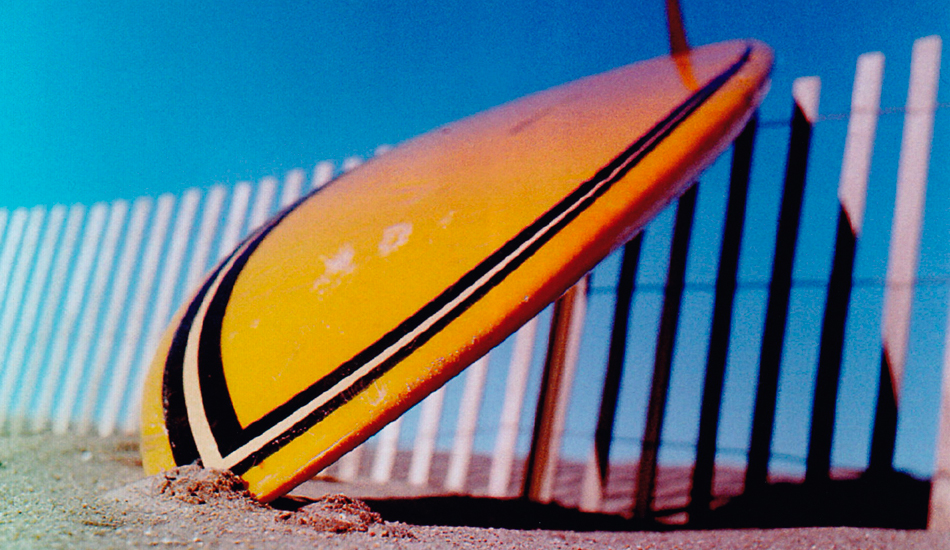 My old single fin. Shot with a Yashica Mat twin lens reflex camera on Kodak 120 film. Robert Moses, field 5.  Photo: <a href=\"https://www.timelessride.com\">Jim Cook</a>