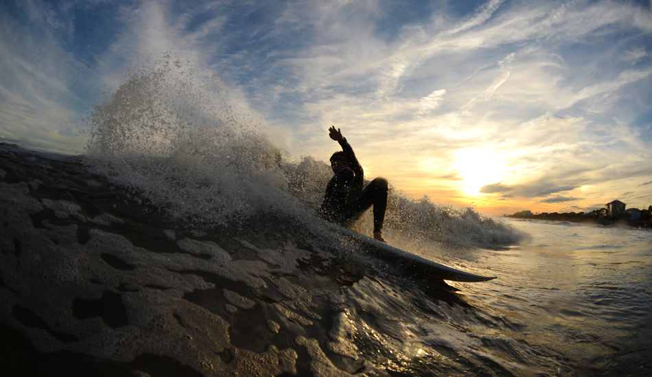 Here\'s Samuel Lagod enjoying a nice Folly Beach sunset. Photo: <a href=\"https://follyhood.blogspot.com\">Justin Morris</a>
