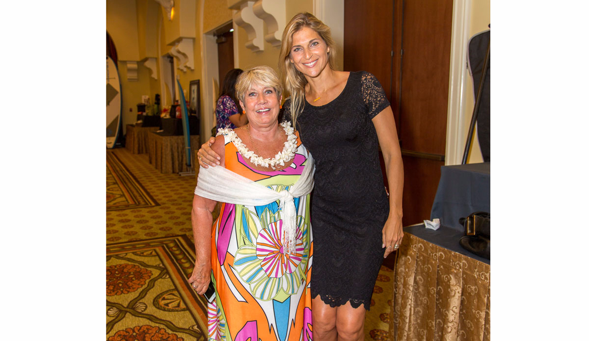 Judy Burlingham (left), Pipeline to a Cure Co-chair, with Gabrielle Reece. Photo: Cystic Fibrosis Foundation