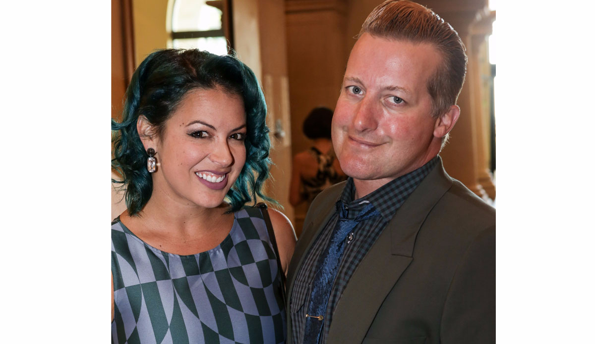 Green Day drummer Tre Cool and his wife Sara Rose. Photo: Cystic Fibrosis Foundation