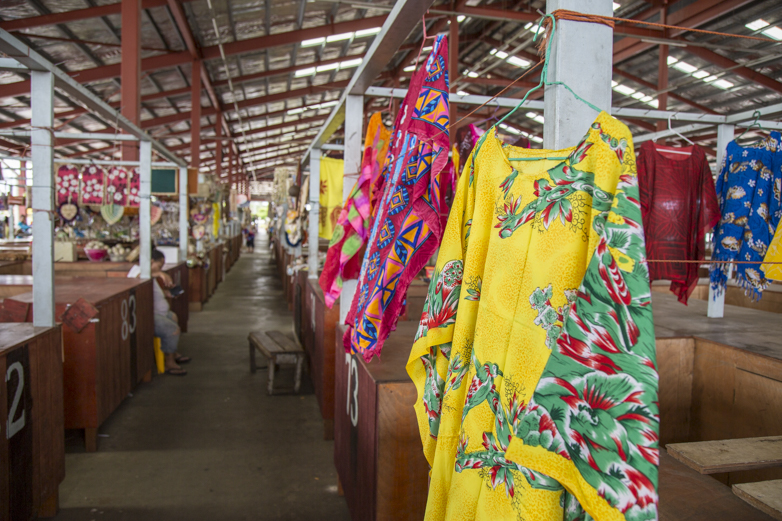 The local open-air markets proved to be a riot of color, even if the stalls were not busy in the midday heat.
