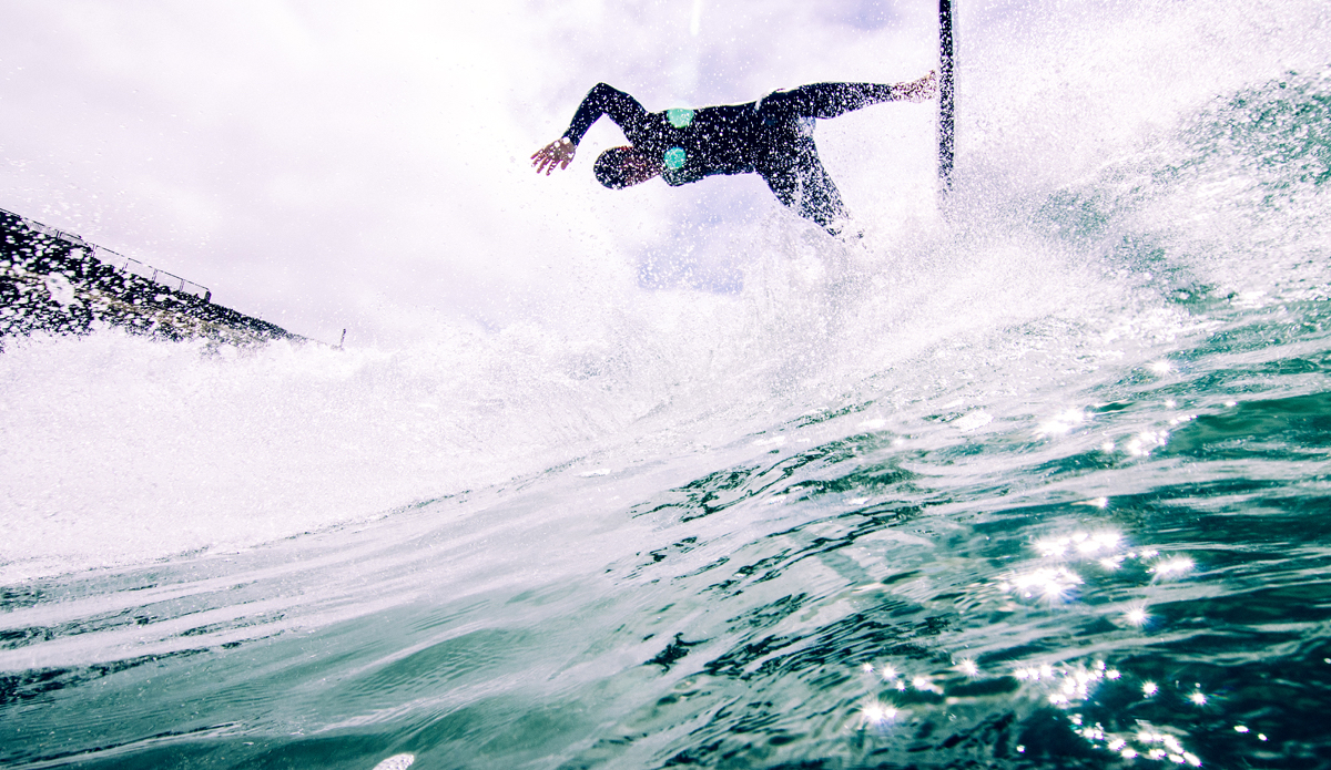 Kyle Buthman going up for air. Photo: <a href=\"https://www.lookdontspeak.com\">Andrew Simoni</a>