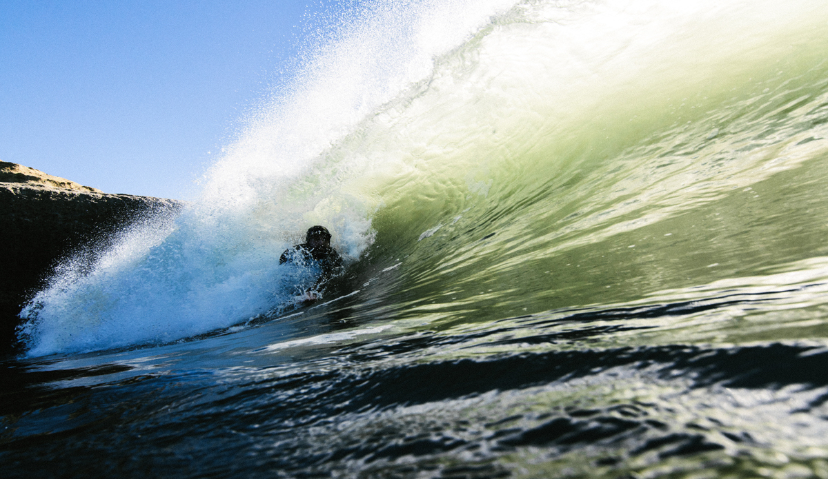 Getting tucked in nice and good. Photo: <a href=\"https://www.lookdontspeak.com\">Andrew Simoni</a>