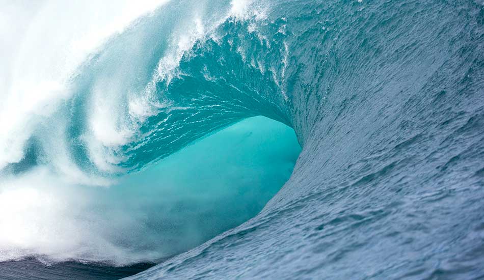 You can\'t see him in this frame but Wade Goodale is in that barrel. The heaviest thing I have ever seen. Tahiti at twenty foot is next level and these guys go on waves that don\'t even make sense. Heroes in my book. Photo: <a href=\"https://sethderoulet.com/\" target=_blank>Seth de Roulet</a>