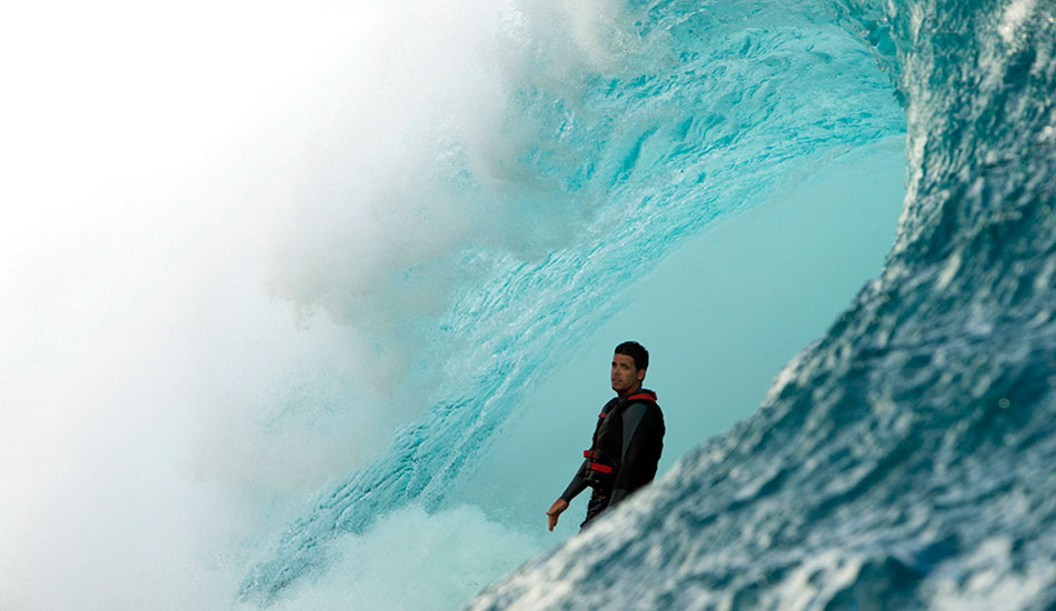 For me Peter Mel was the standout of the swell. This was not one of his crazy big tubes, but I love how relaxed he is and how the wave split the frame. Peter you were inspirational to watch that day. Photo: <a href=\"https://sethderoulet.com/\" target=_blank>Seth de Roulet</a>