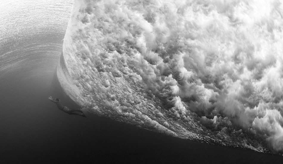 Even when you are swimming through the back at Chopes you better hold your breath. There is a lot of water between you and the surface and you never know whats going to be looming on the other side. Photo: <a href=\"https://sethderoulet.com/\" target=_blank>Seth de Roulet</a>