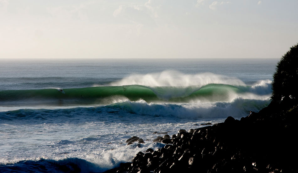 OSCILLATE - BURLEIGH HEADS, AUSTRALIA. One of the best days I have ever seen at Burleigh Heads. A rare, really big swell with offshore winds. Photo: <a href=\"https://www.bluespherephotography.com\">Shelli Bankier</a>