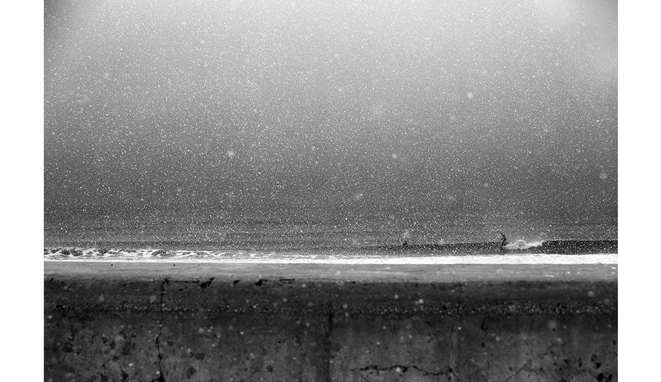 Mike Moran snow flurry surf at The Wall, New Hampshire. Photo: <a href=\"https://www.briannevins.com/\" target=_blank>Brian Nevins</a>