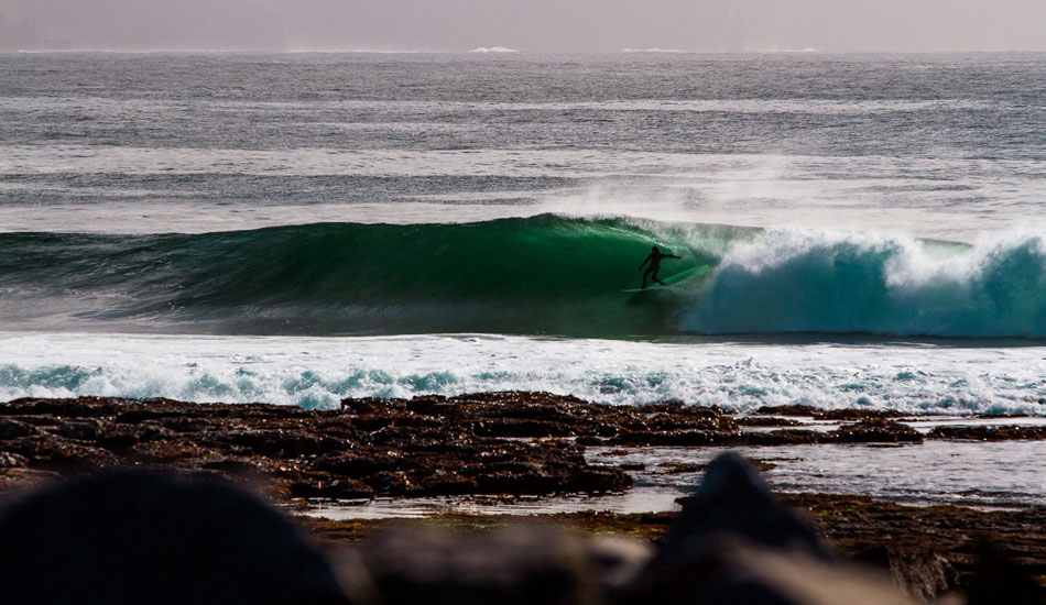 Kurt Rist on one of the waves of his life. Photo: <a href=\"https://www.cmcleod.com\">Christian McLeod</a>
