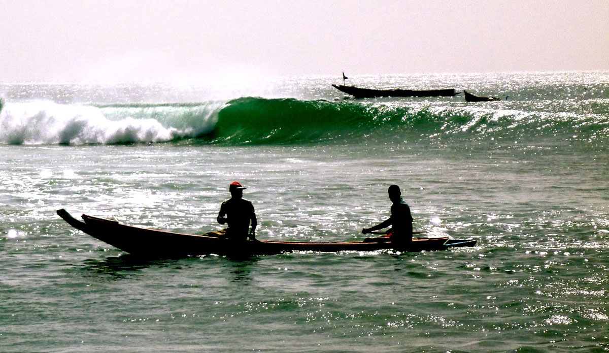 Only fisherman for company just north of the equator. Photo: <a href=\"https://bugsonmyboard.org/\">Gary Conley</a>