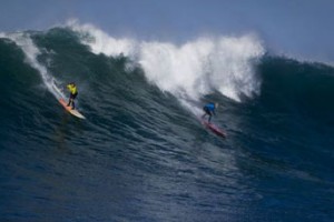 "Oregon...Hmmmm.... All I could think of was freezing cold water and Great White Sharks, but what an amazing opportunity for women's surfing," said Keala Kennelly, the first-ever Women's Big Wave Contest Winner. Photo: Richard Hallman/Freelanceimaging.com