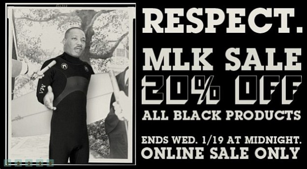 Thalia Surf's Martin Luther King Day Sale Ad.
