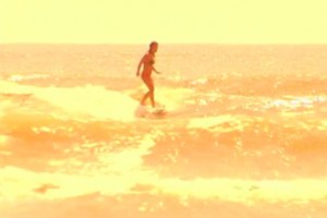 girl longboarding