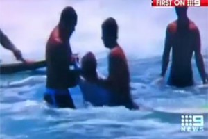 Jeremy Flores Sunny Garcia Fight Burleigh Breaka Pro