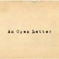 An Open Letter