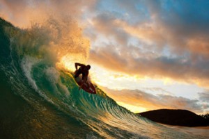 Surfing in Hawaii