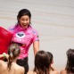 Kassia Meador, making the fans happy. Photo: ASP
