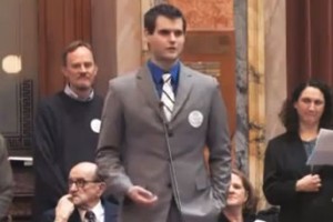 Said Wails, "You are telling Iowans that some among you are second class citizens who do not have the right to marry the person you love. So, will this vote affect my family? Would it affect yours?"