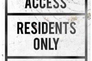 No Beach Access Sign