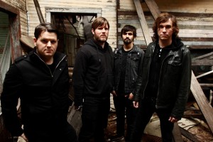 Against Me!'s Tom Gabel, pictured on the far right announced his decision to become a woman. Photo: Fat