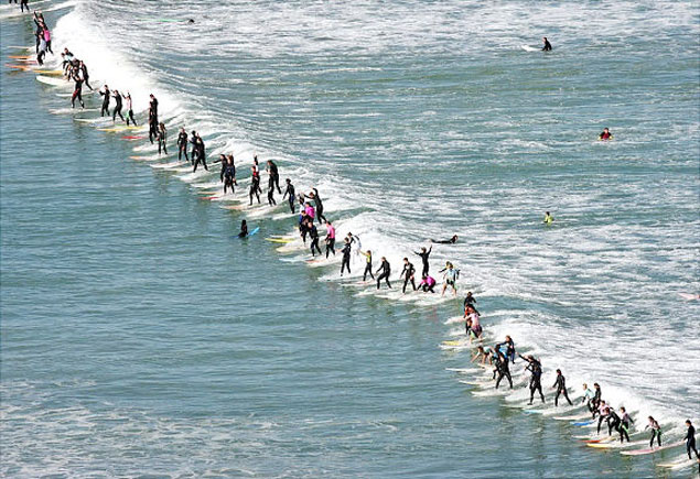 A record setting attempt. Join the fun! Photo: Surfthebay.com