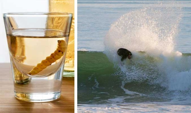 Mezcal with a worm attacks your liver. Bobby Martinez attacks Rincon. Photo: Channel Islands