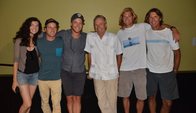 Glenn Hening with Graham Hamilton and the WLA/Malibu chapter crew. Photo: Ken Seino.