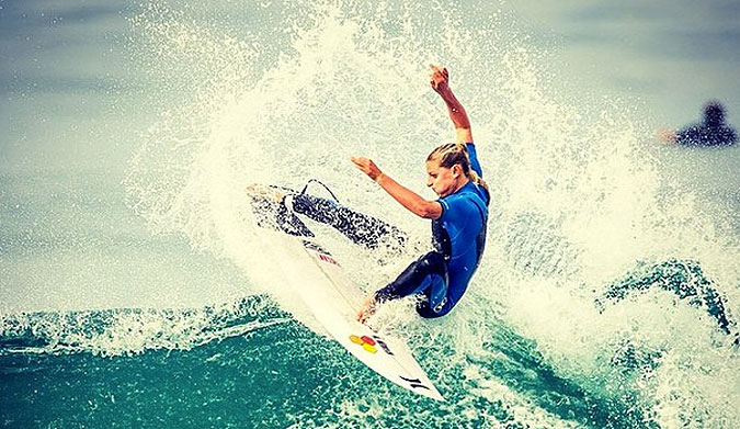Lakey will change women's surfing, not only with turns like these, but with her air game.