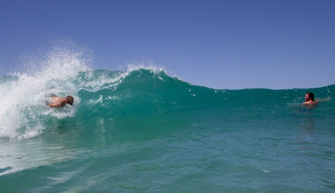 The rider having the most fun… Photo: Courtesy of Swell Lines Magazine