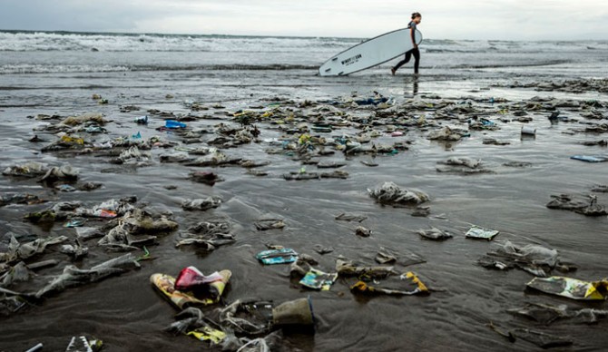 Plastic plagues our beaches.