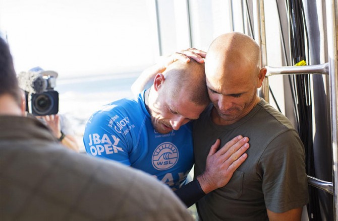 Mick Fanning and Kelly Slater. They're alive.