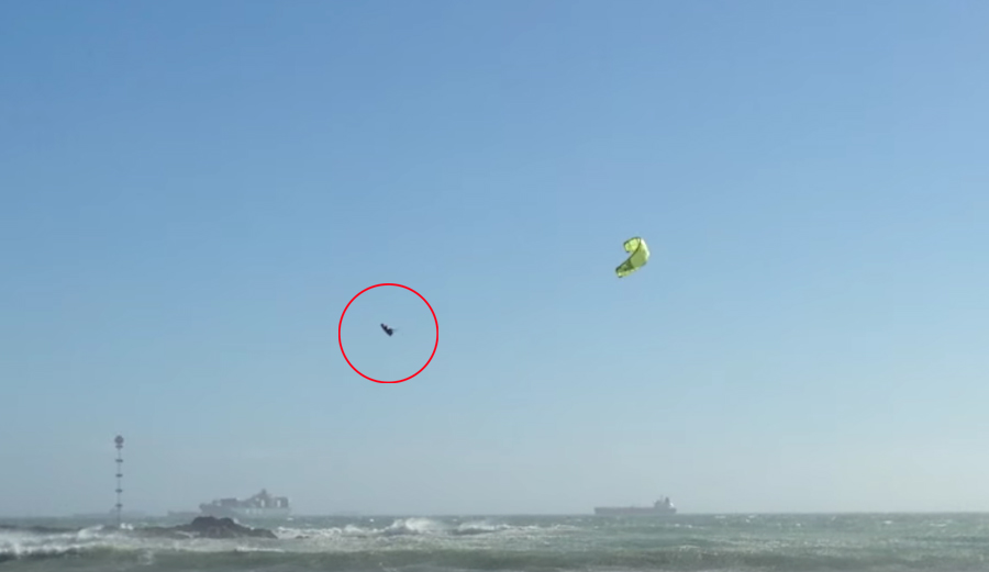 Watch Crazy Footage of a Kiteboarder Suffering a Fall that Put Him in