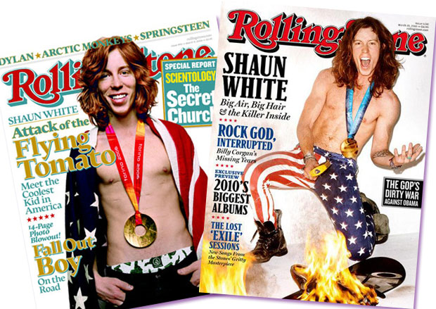 Shaun White's post-Olympic Rolling Stone covers. Kelly, you down to break out the USA pants in 2020?