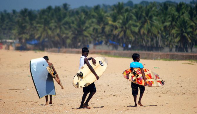 Surfing in India is thriving. And unlike its beginnings in America, parents there are embracing it. Photo: kovalamsurfclub.com