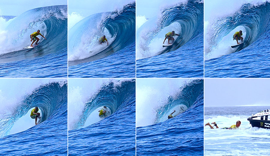 The wave that ripped off a lot of Keala Kennelly's face.