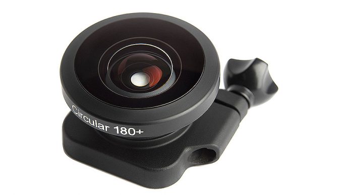 The Circular 180+ sits over the existing GoPro waterproof housing.