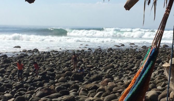 With waves like this waiting in El Zonte, El Salvador, sometimes the sketch factor is worth it.