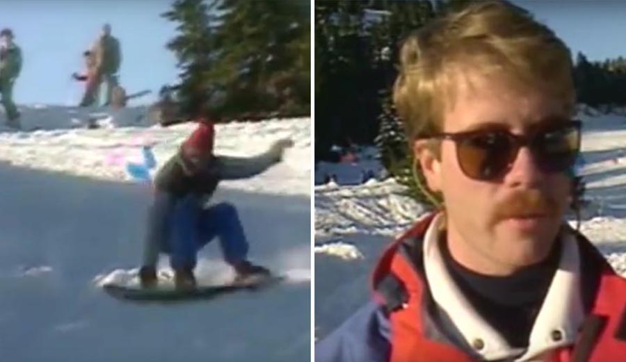 Classic Footage of Skiers Ripping into Snowboarders on Canadian