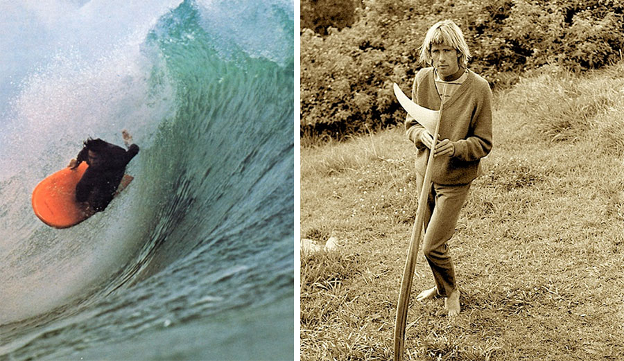 Steve Lis and George Greenough, developers of modern surfing.