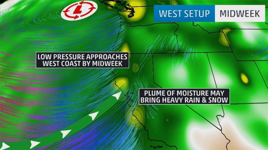 Brace Yourself West Coast; Another Atmospheric River Set to Drop More ...